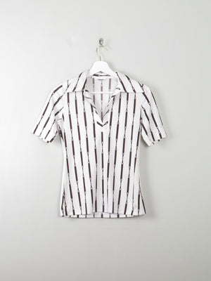 Women's Vintage 70s Top XS/S - The Harlequin