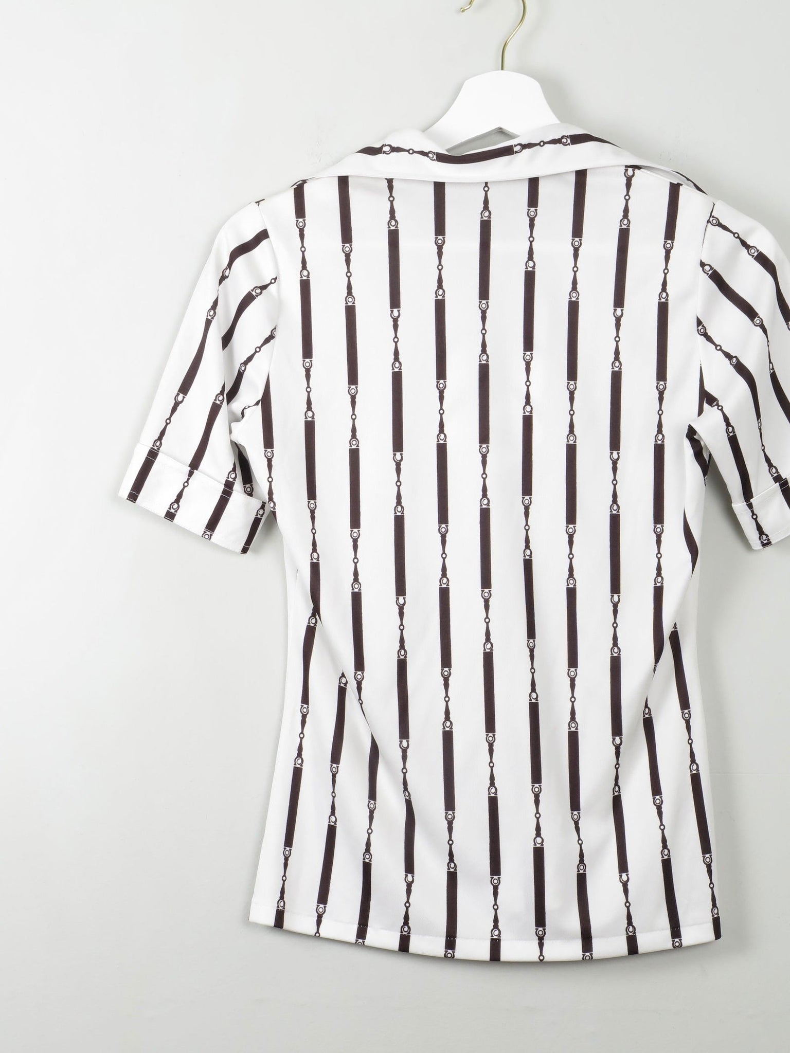 Women's Vintage 70s Top XS/S - The Harlequin