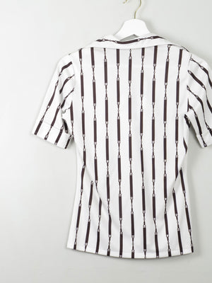 Women's Vintage 70s Top XS/S - The Harlequin
