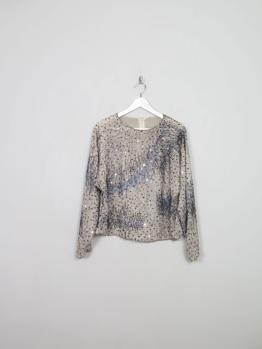 Women's Vintage Beaded Top S/M - The Harlequin