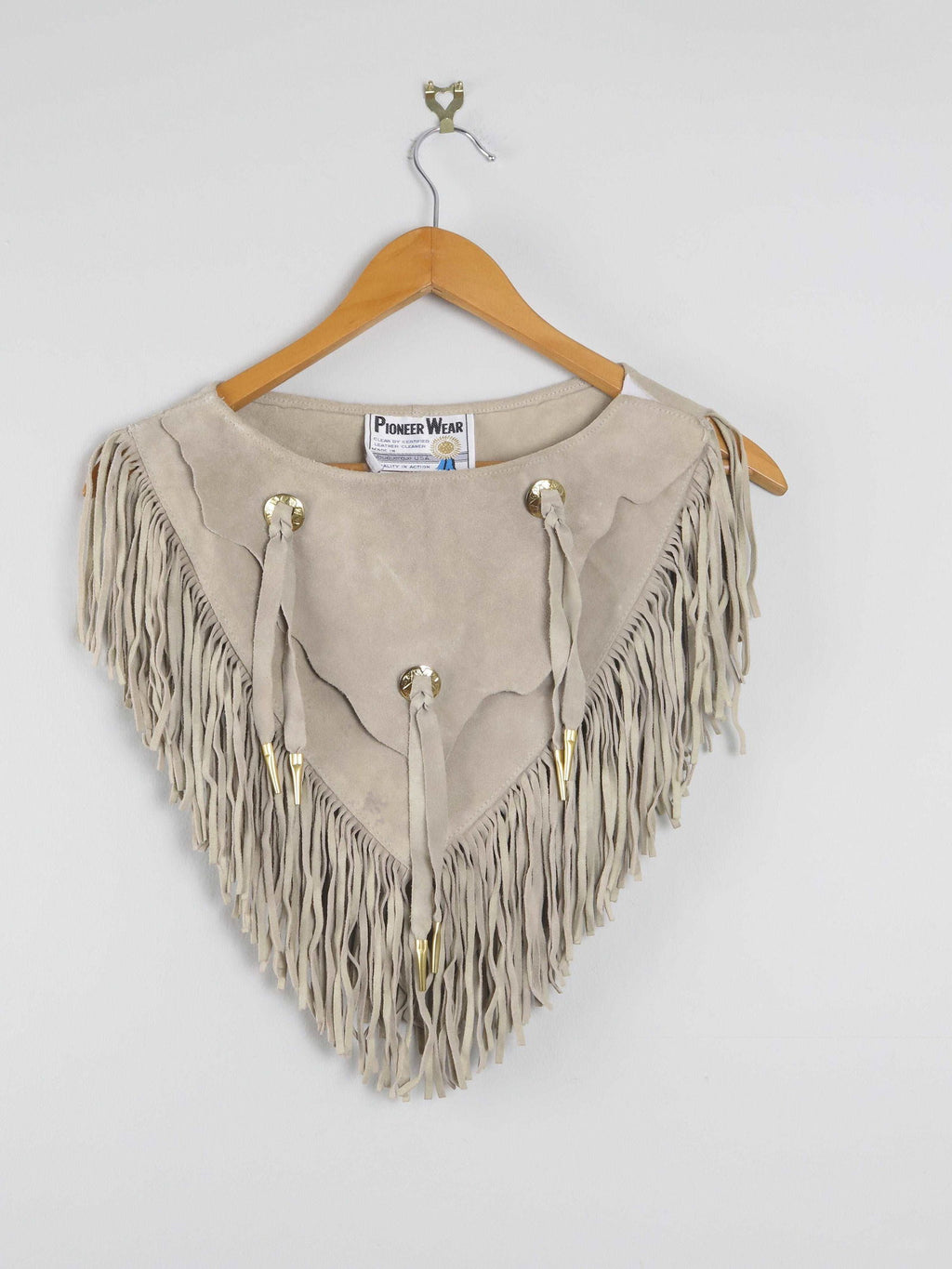 Women's Vintage Beige Suede Collar One Size - The Harlequin