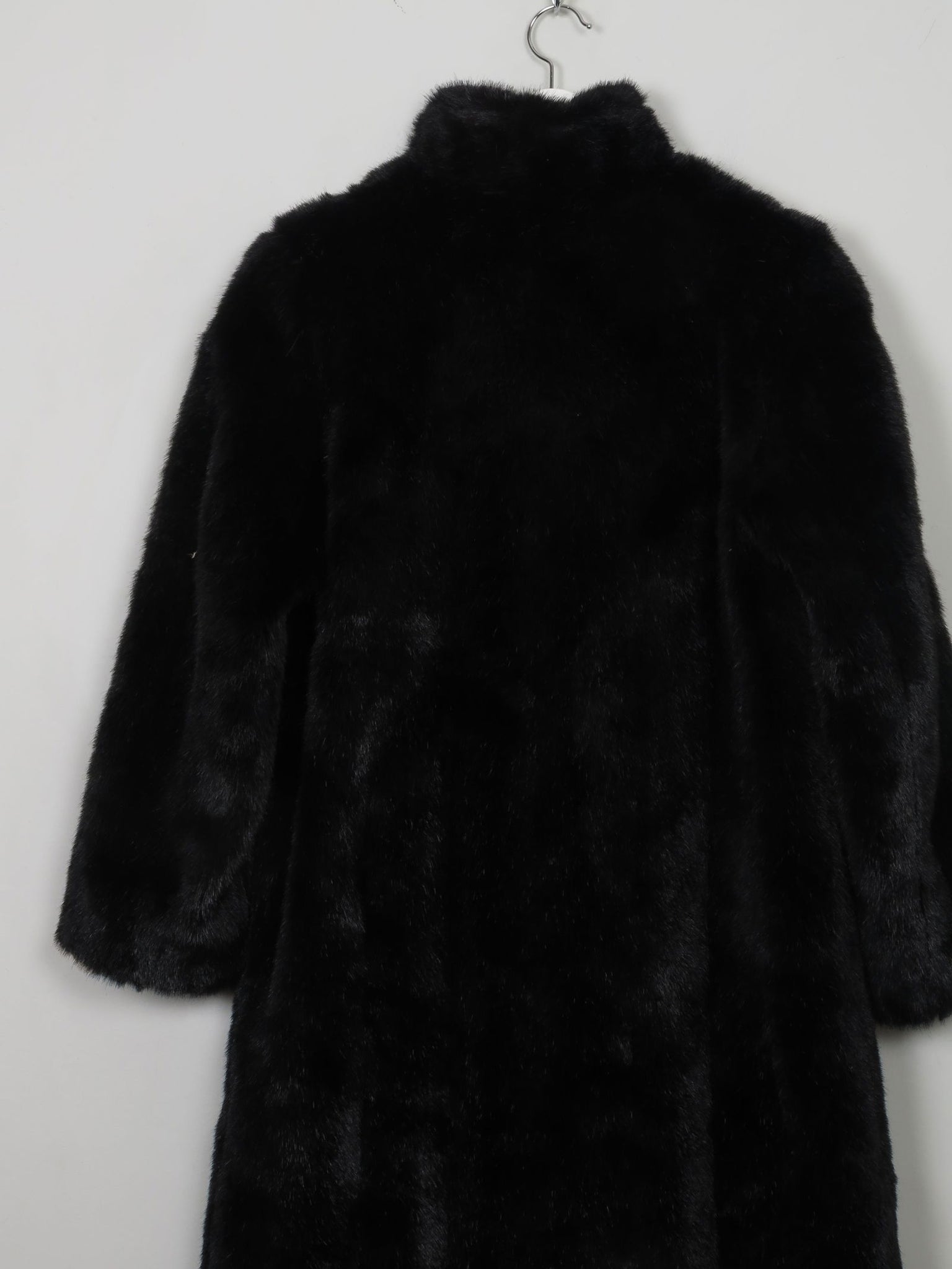 Women's Vintage Black Faux Fur Coat S/M - The Harlequin