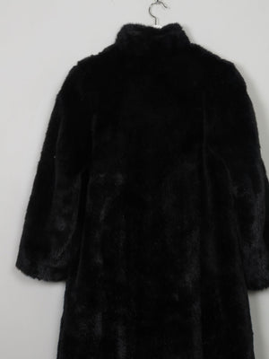 Women's Vintage Black Faux Fur Coat S/M - The Harlequin