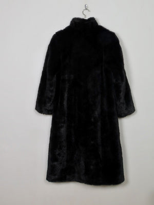 Women's Vintage Black Faux Fur Coat S/M - The Harlequin