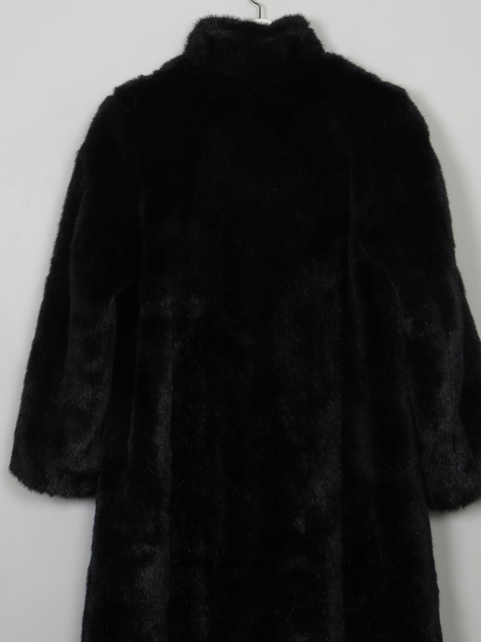 Women's Vintage Black Faux Fur Coat S/M - The Harlequin