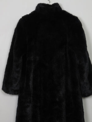 Women's Vintage Black Faux Fur Coat S/M - The Harlequin