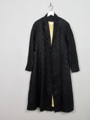 Women's Vintage Black Swing Opera Coat S/M - The Harlequin
