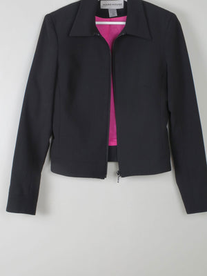 Women's Vintage Black Tailored Jacket Warehouse S - The Harlequin