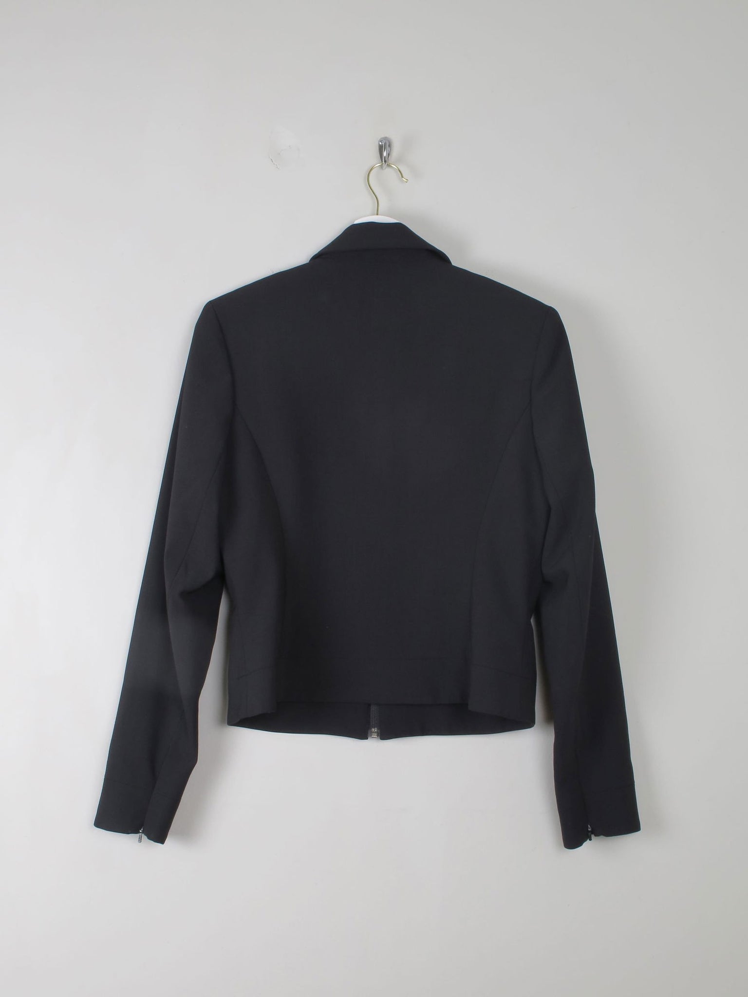 Women's Vintage Black Tailored Jacket Warehouse S - The Harlequin