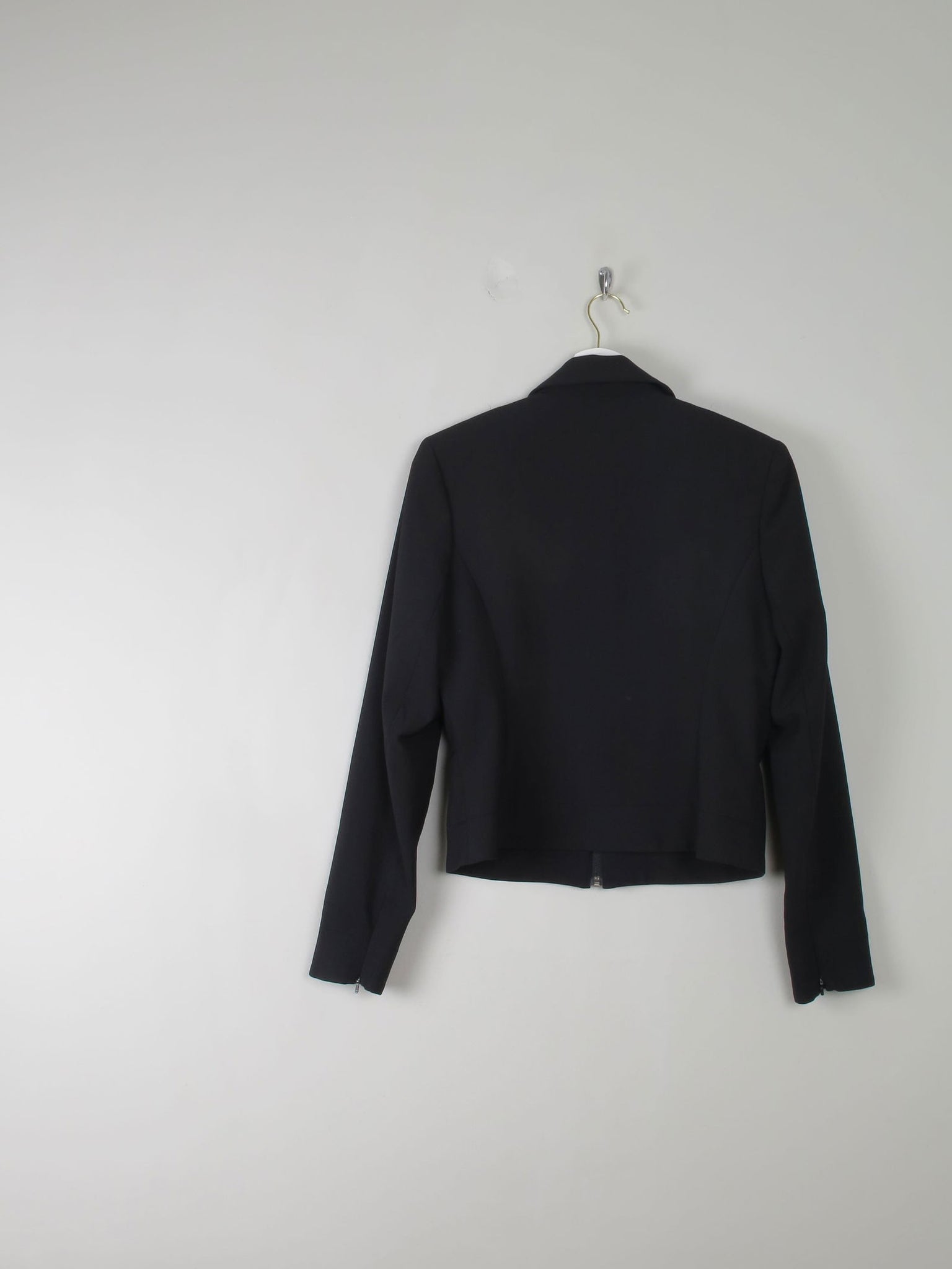Women's Vintage Black Tailored Jacket Warehouse S - The Harlequin