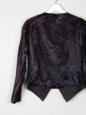 Women’s Vintage Black Velvet Bolero Jacket S - The Harlequin