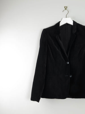 Women’s Vintage Black Velvet Tailored Jacket S - The Harlequin