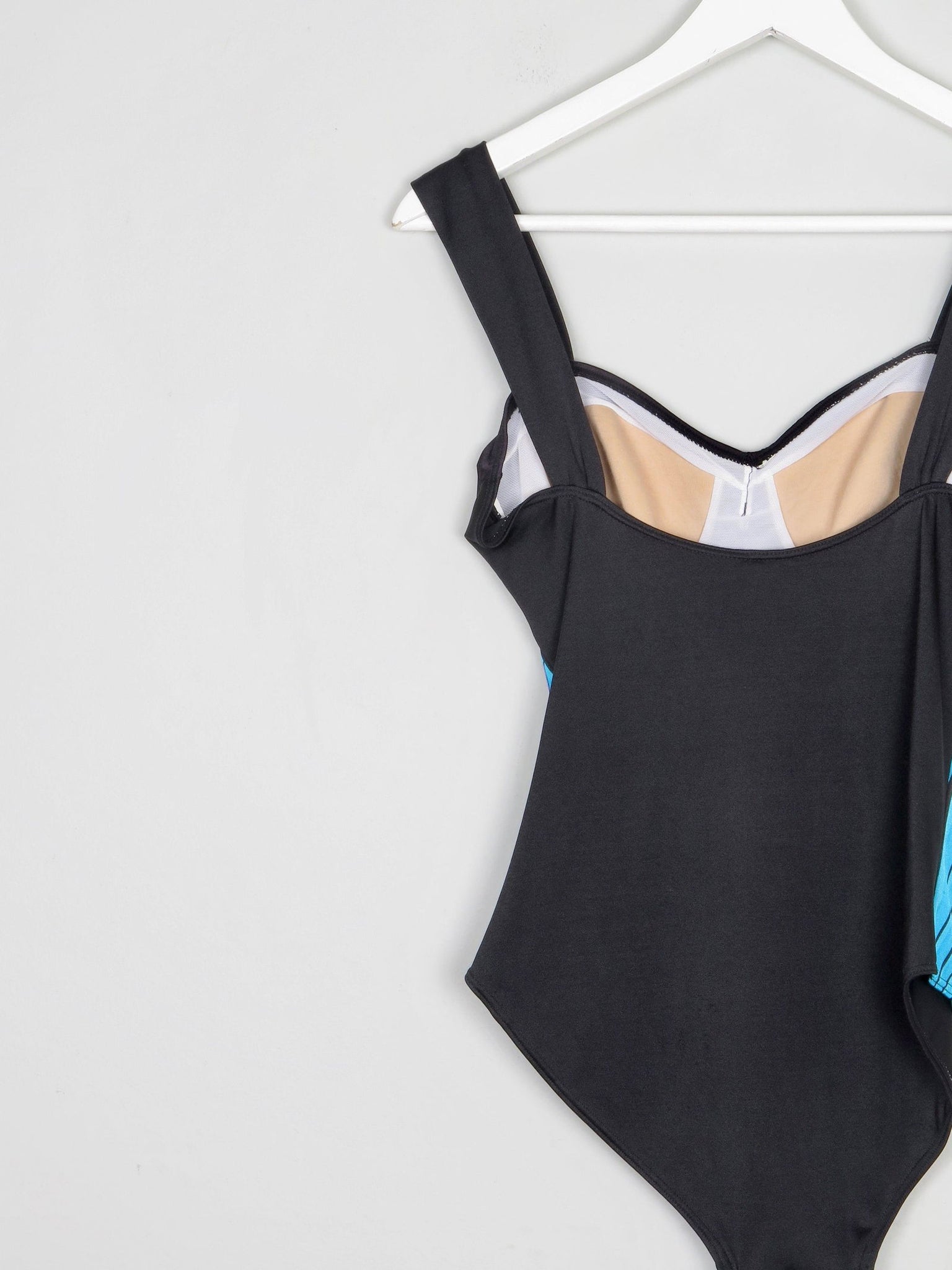 Women’s Vintage Blue & Black Printed Swimsuit S - The Harlequin