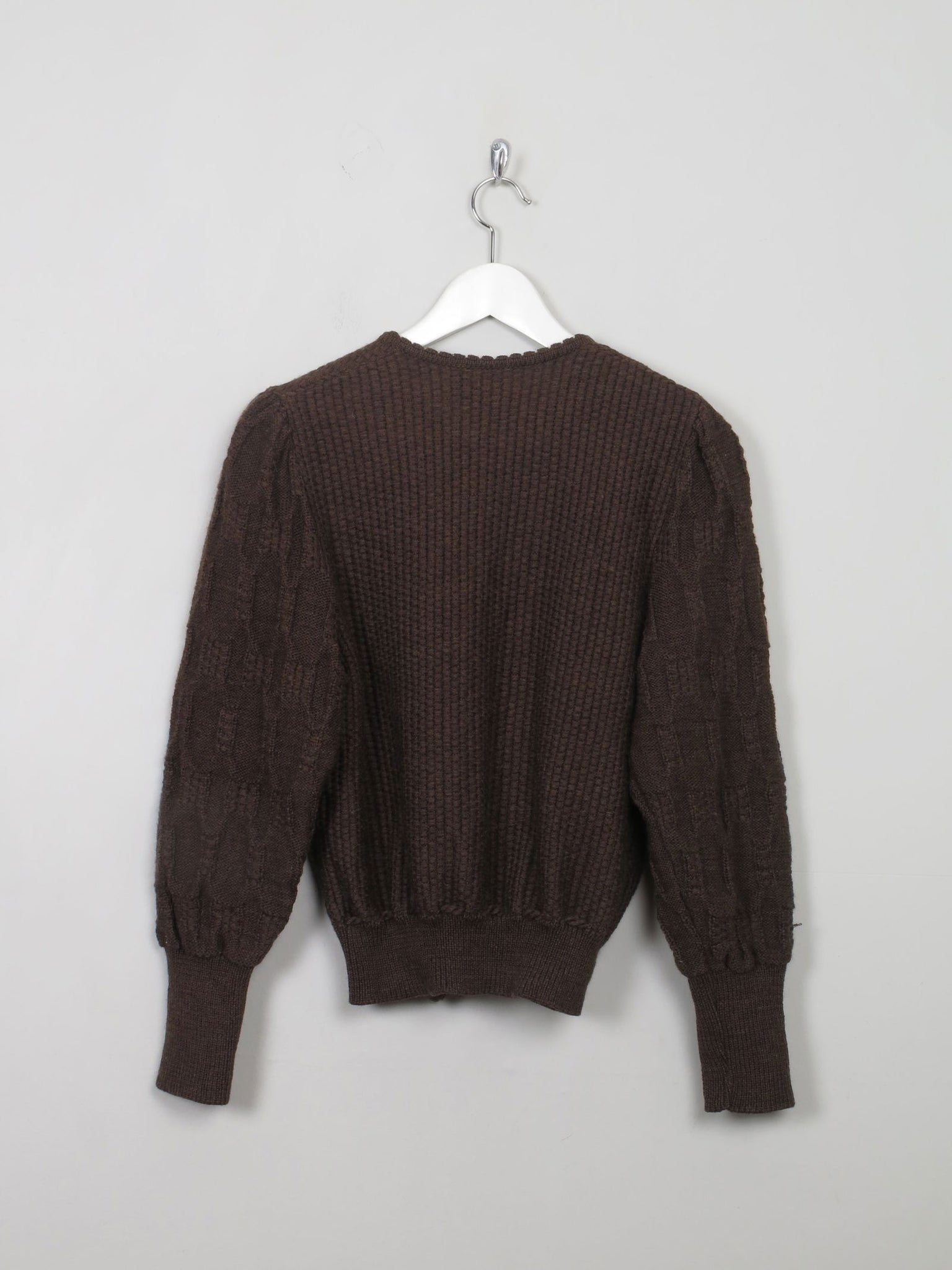 Women's Vintage Brown Austrian Cardigan X/S - The Harlequin