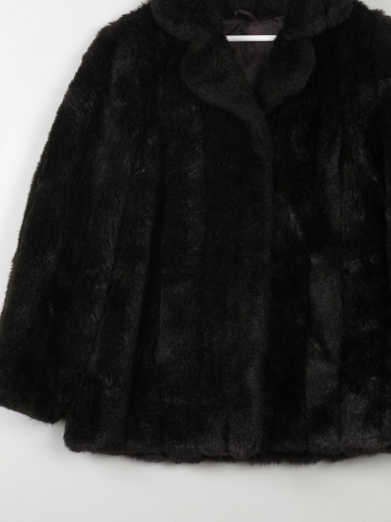 Women's Vintage Brown Faux Fur Jacket M - The Harlequin