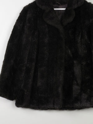 Women's Vintage Brown Faux Fur Jacket M - The Harlequin