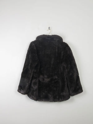 Women's Vintage Brown Faux Fur Jacket M - The Harlequin