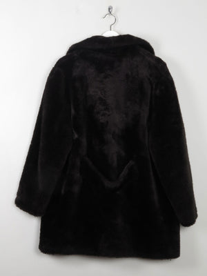 Women's Vintage Brown Faux Fur Jacket S/M - The Harlequin