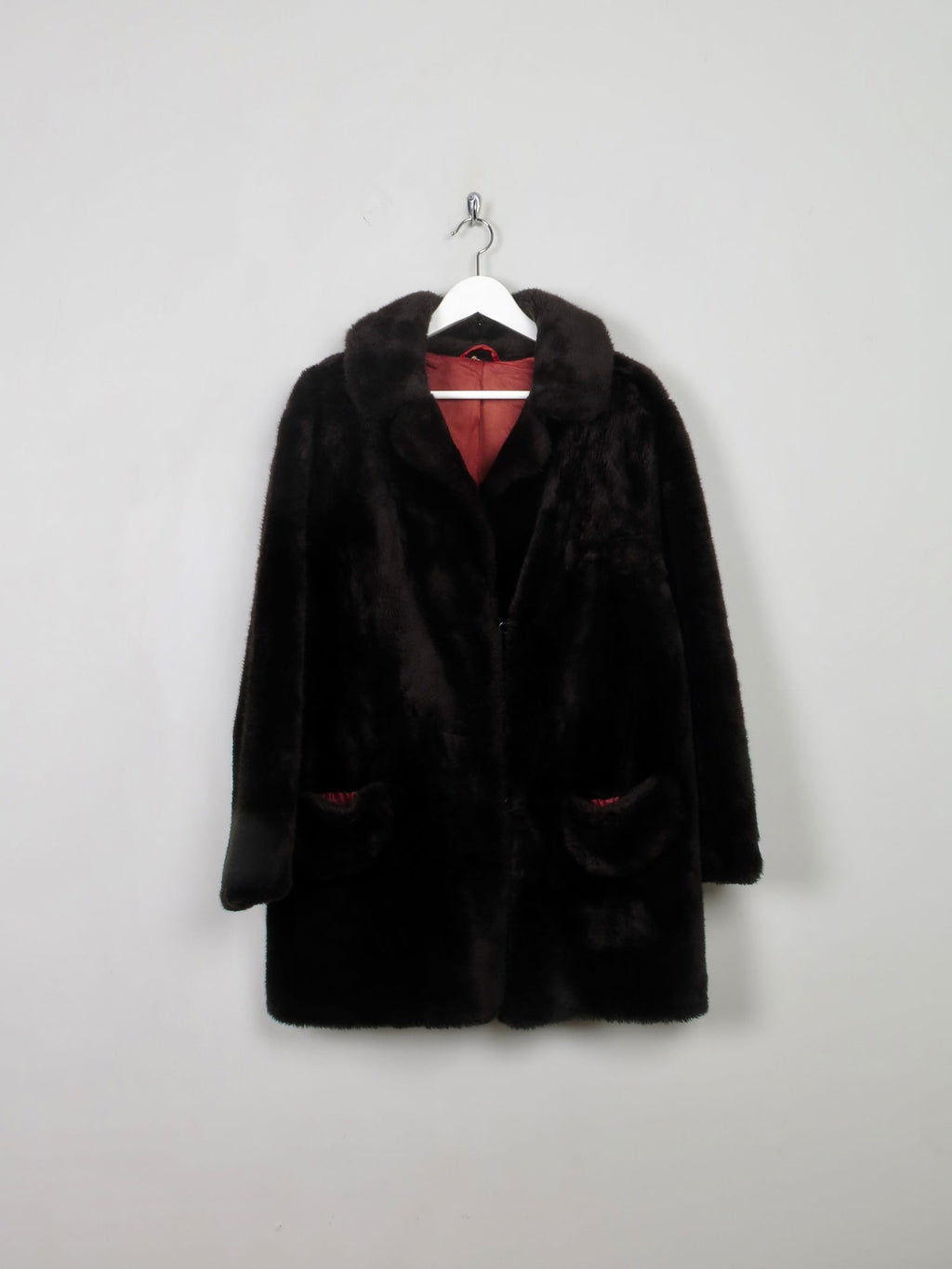 Women's Vintage Brown Faux M - The Harlequin