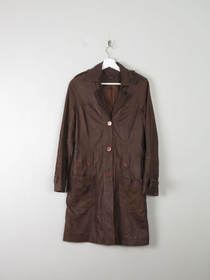 Women's Vintage Brown Short Leather Coat 8 - The Harlequin