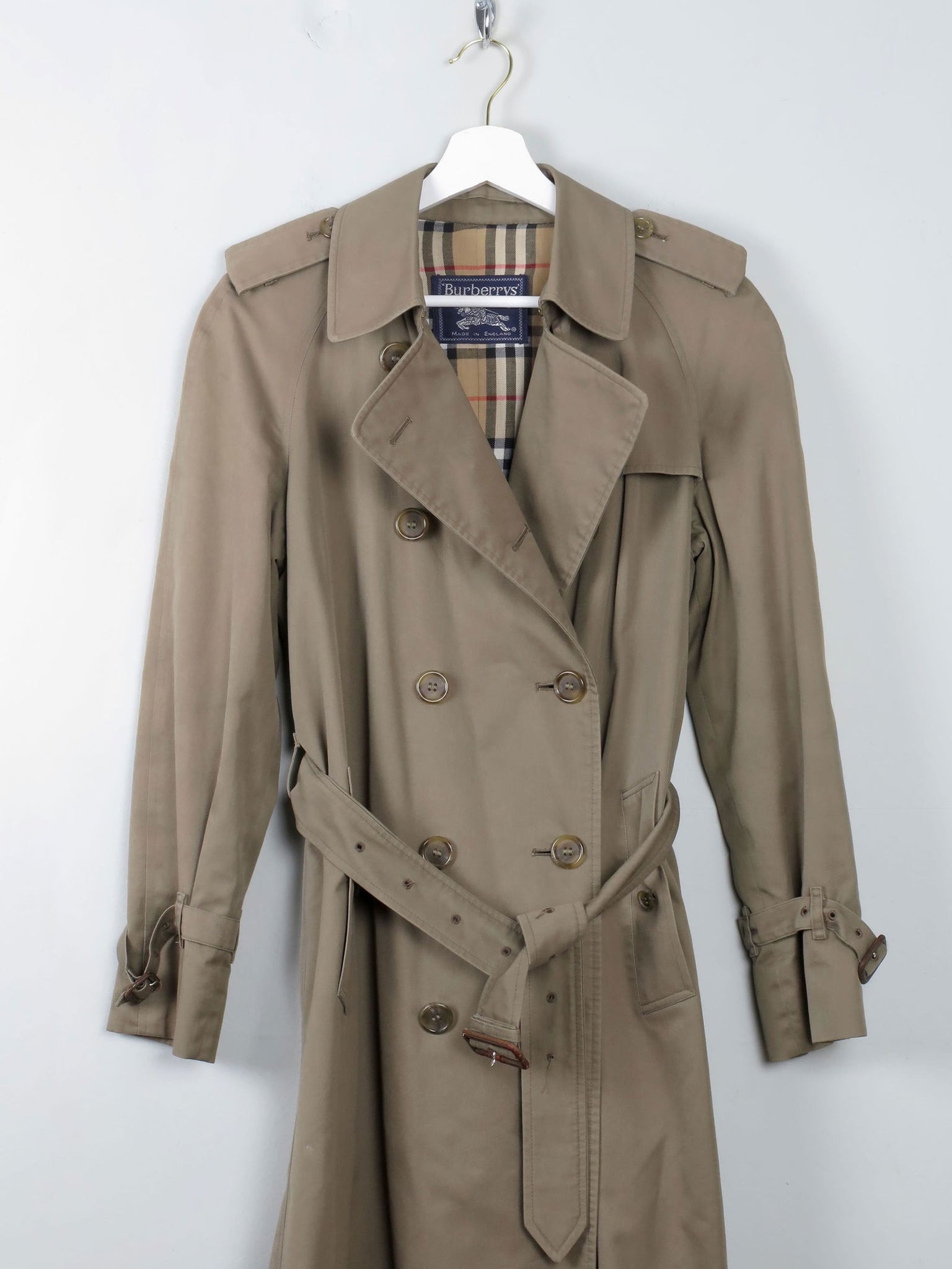 Women's Vintage Burberry Trench Coat Khaki XS/S - The Harlequin