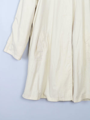 Women's Vintage Buttermilk Yellow Four Seasons Trench Coat S - The Harlequin