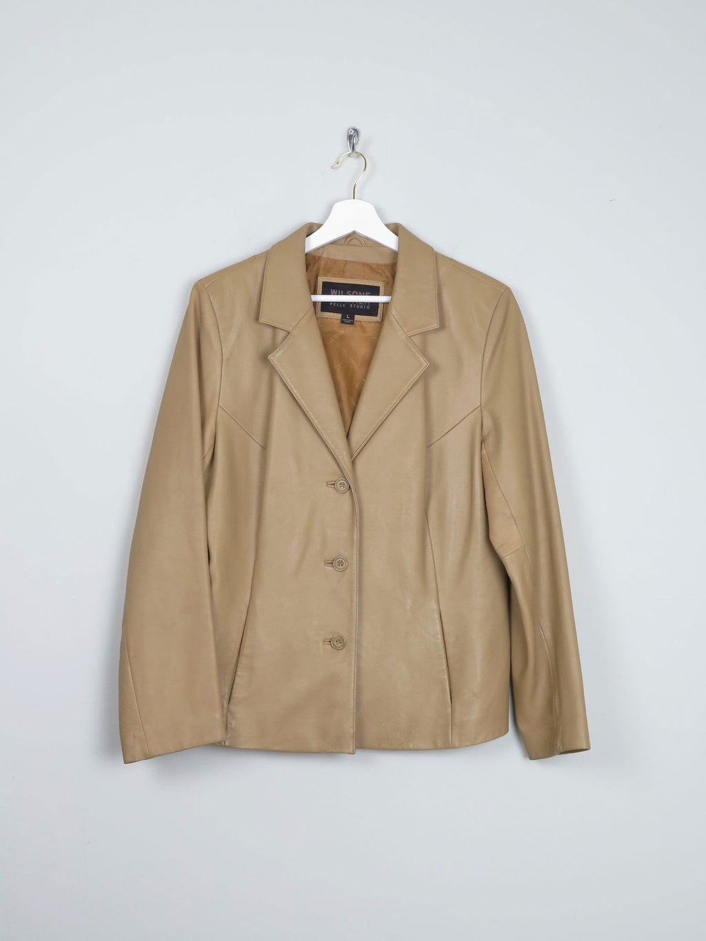 Women's Vintage Caramel 1990s Leather Jacket M/L - The Harlequin