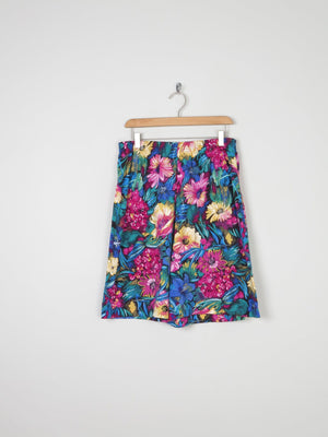 Women’s Vintage Colourful Bermuda Shorts 12/14 - The Harlequin