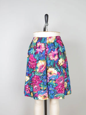 Women’s Vintage Colourful Bermuda Shorts 12/14 - The Harlequin