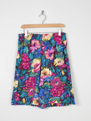 Women’s Vintage Colourful Bermuda Shorts 12/14 - The Harlequin