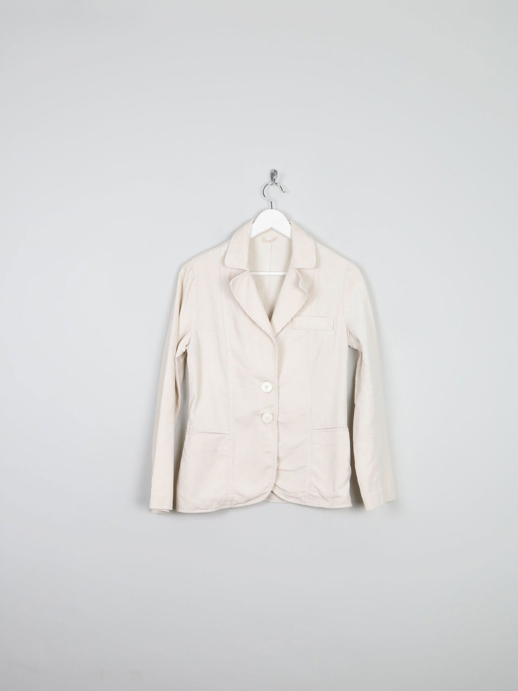 Women’s Vintage Cream Corduroy 1970s Tailored Jacket 8 - The Harlequin