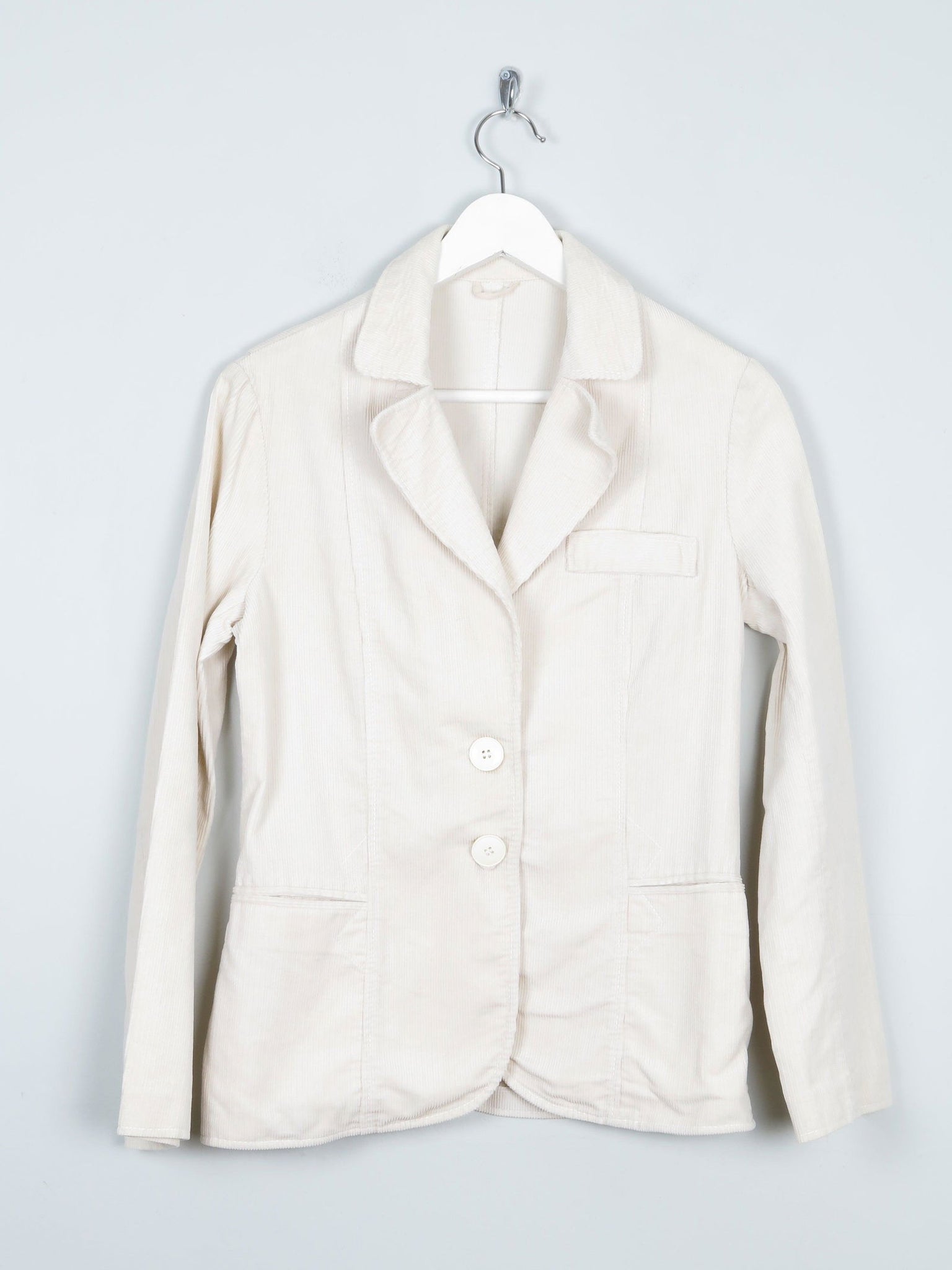 Women’s Vintage Cream Corduroy 1970s Tailored Jacket 8 - The Harlequin