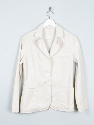 Women’s Vintage Cream Corduroy 1970s Tailored Jacket 8 - The Harlequin