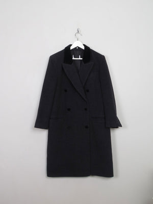 Women's Vintage Dark Grey Coat M/L - The Harlequin