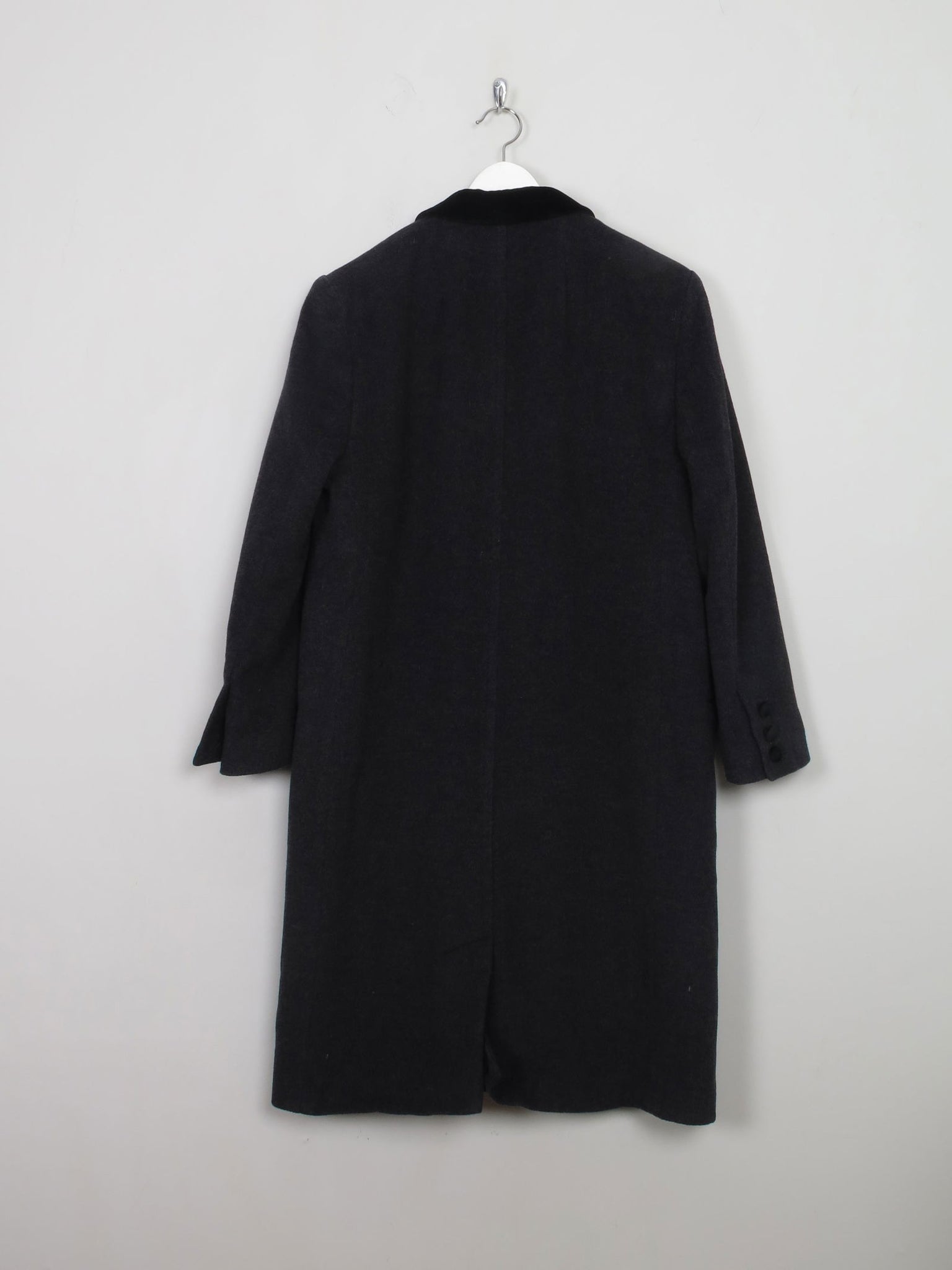 Women's Vintage Dark Grey Coat M/L - The Harlequin