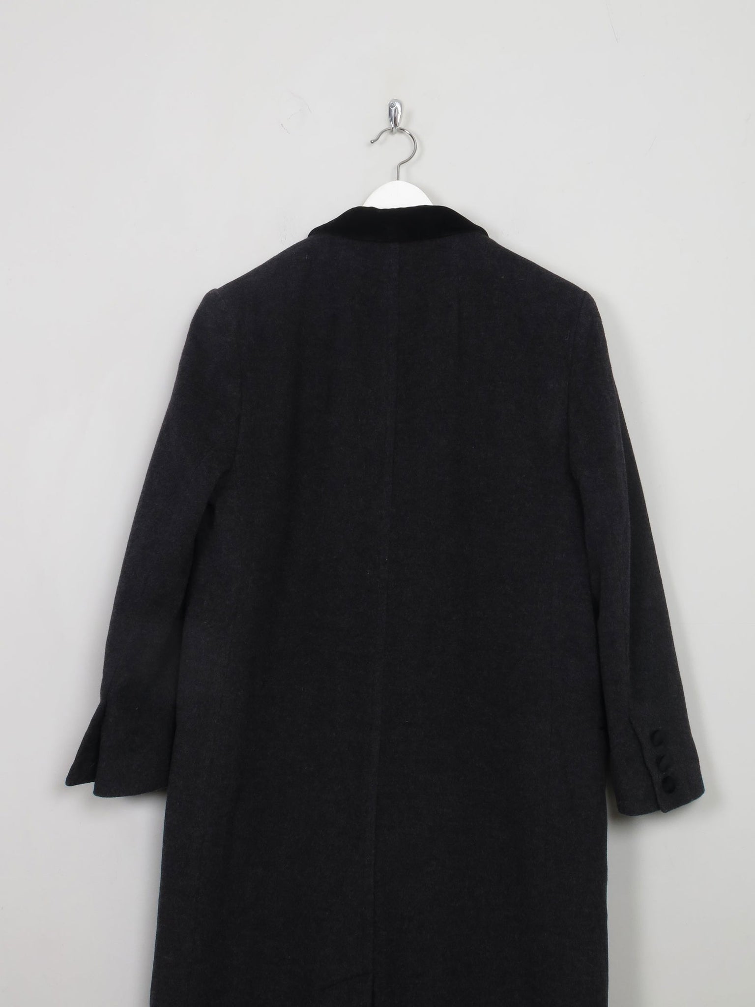 Women's Vintage Dark Grey Coat M/L - The Harlequin