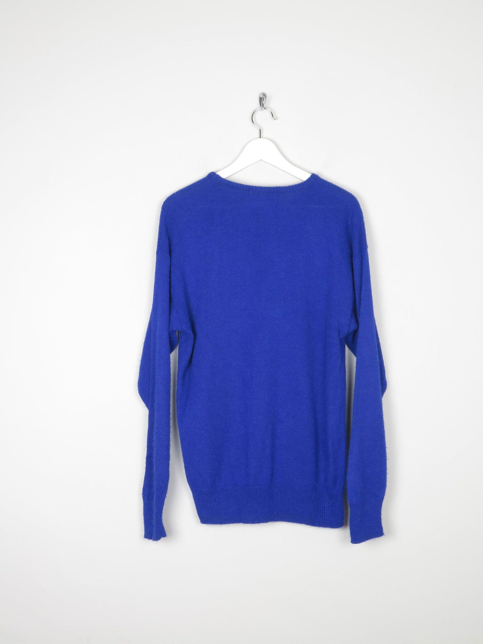 Women's Vintage Electric Blue Jumper M - The Harlequin
