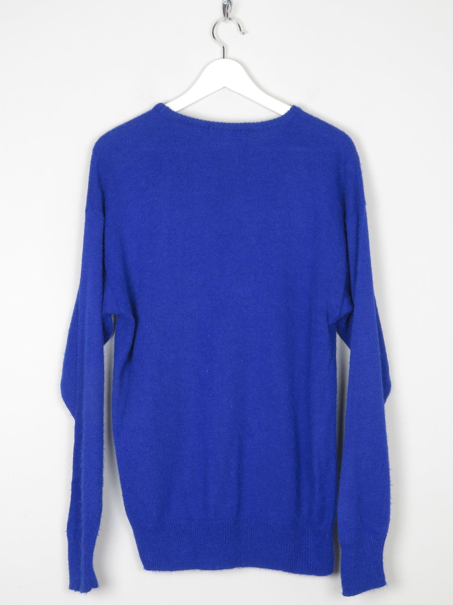 Women's Vintage Electric Blue Jumper M - The Harlequin