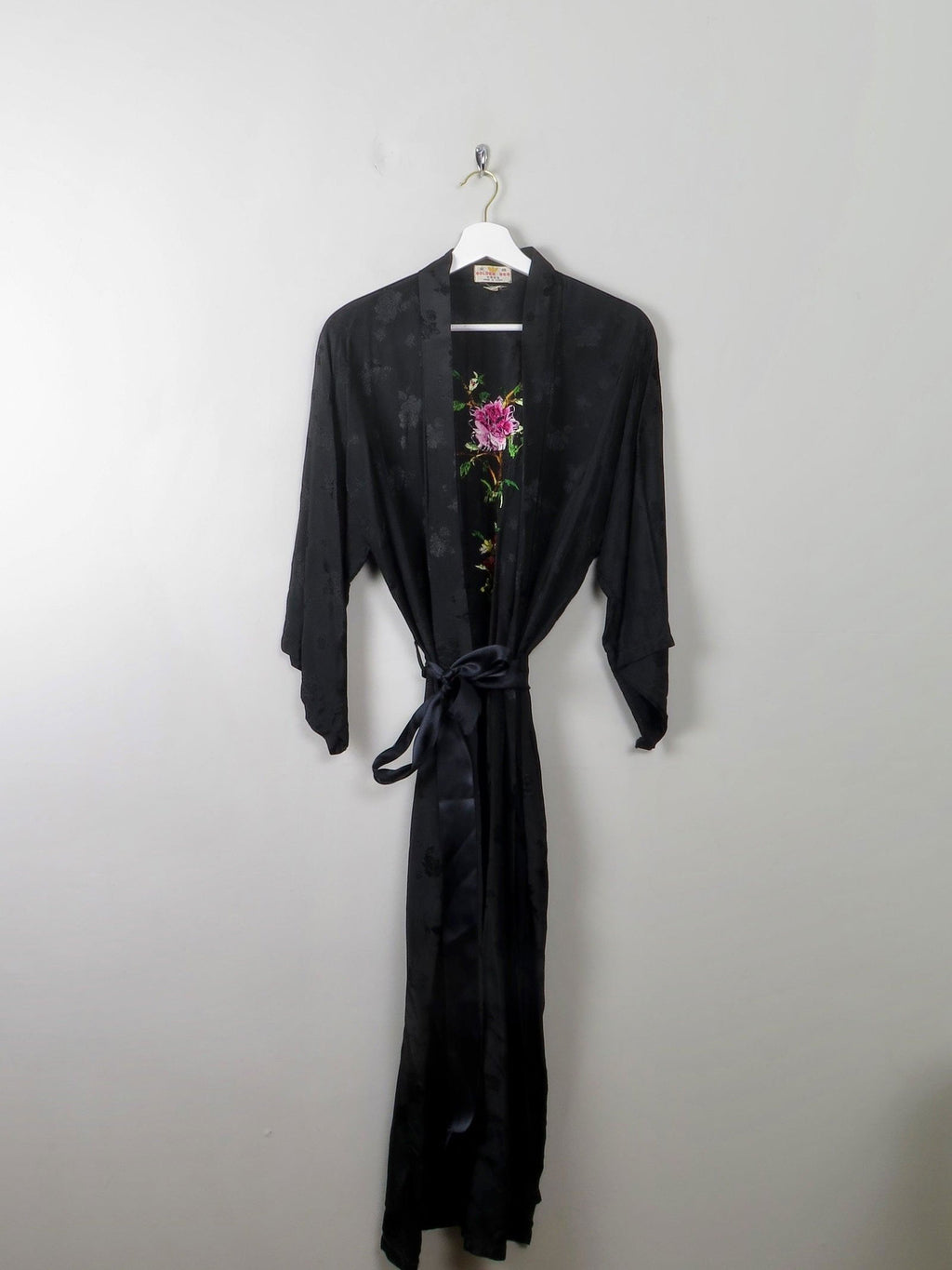 Women's Vintage Embroidered Dressing Gown Golden Bee - The Harlequin