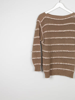 Women's Vintage Escada Crochet Cotton Jumper S - The Harlequin