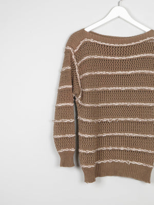Women's Vintage Escada Crochet Cotton Jumper S - The Harlequin