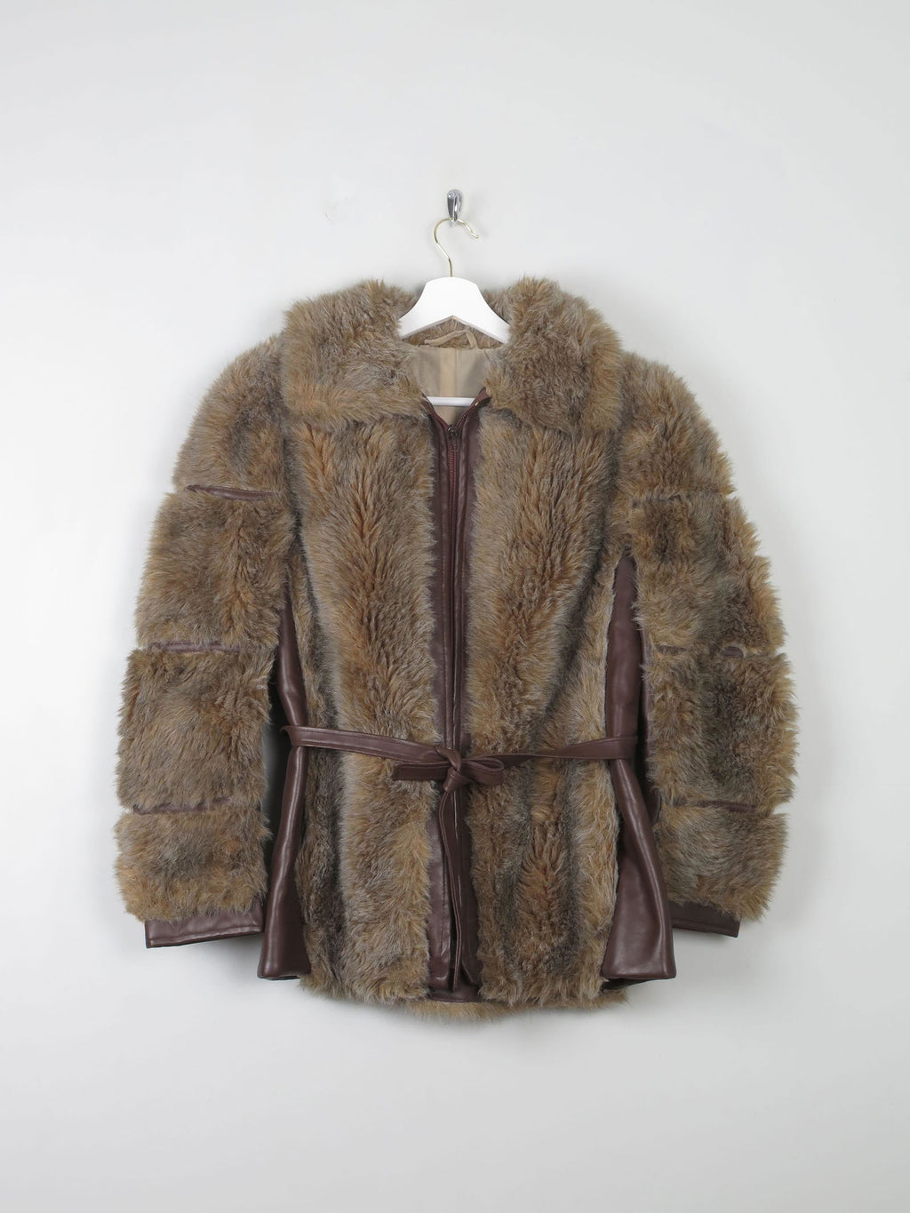 Women's Vintage Faux Fur 1970s Jacket S/M - The Harlequin