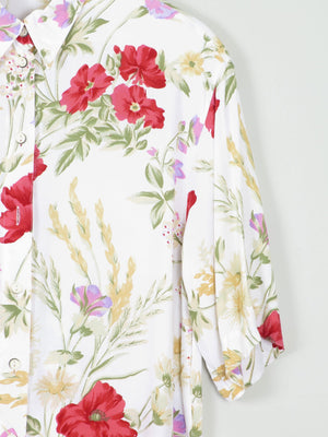 Women's Vintage Floral Blouse S/M/L - The Harlequin