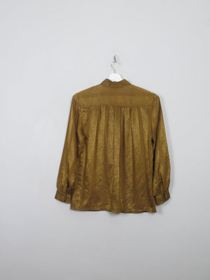 Women's Vintage Green Blouse M - The Harlequin