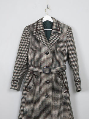 Women's Vintage Green Tweed 70's Coat S/M - The Harlequin