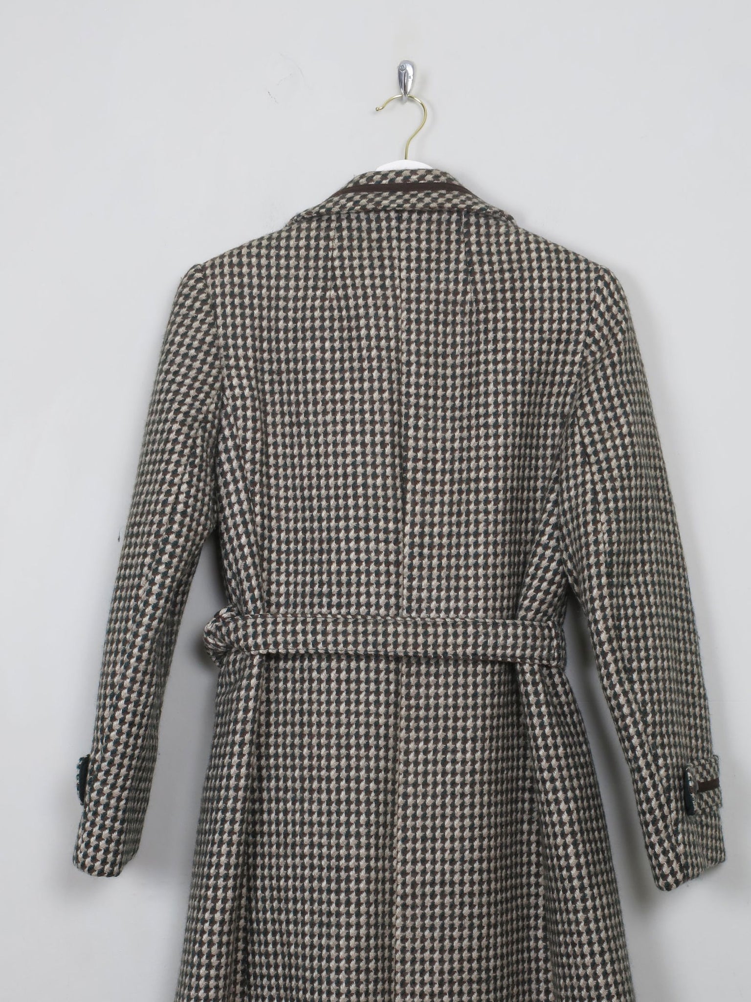 Women's Vintage Green Tweed 70's Coat S/M - The Harlequin