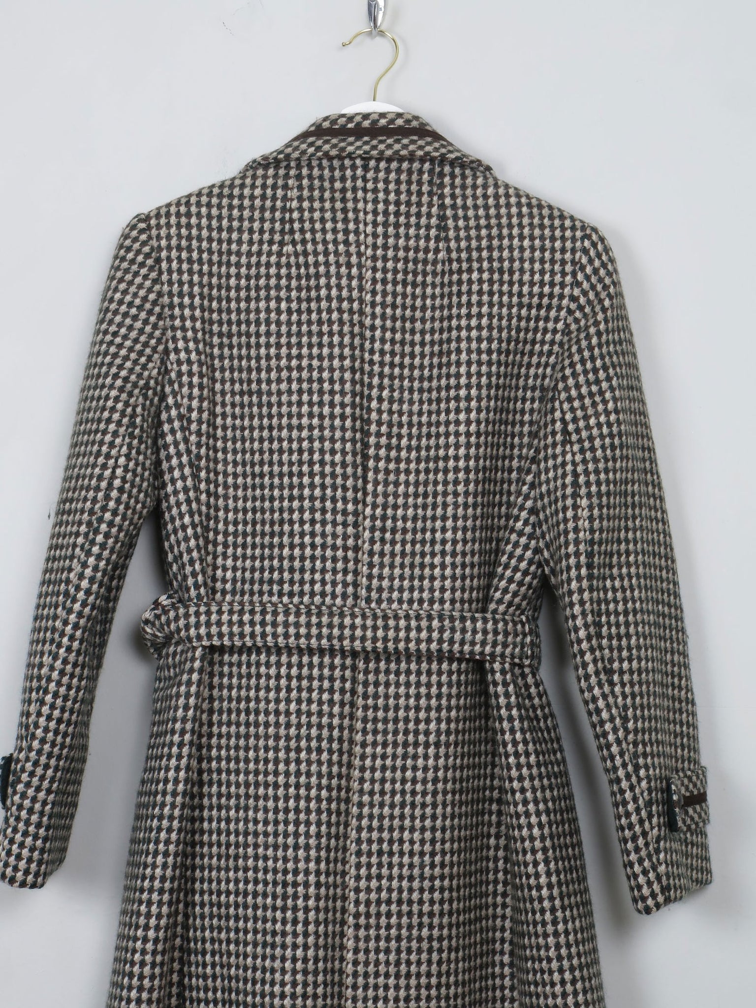 Women's Vintage Green Tweed 70's Coat S/M - The Harlequin