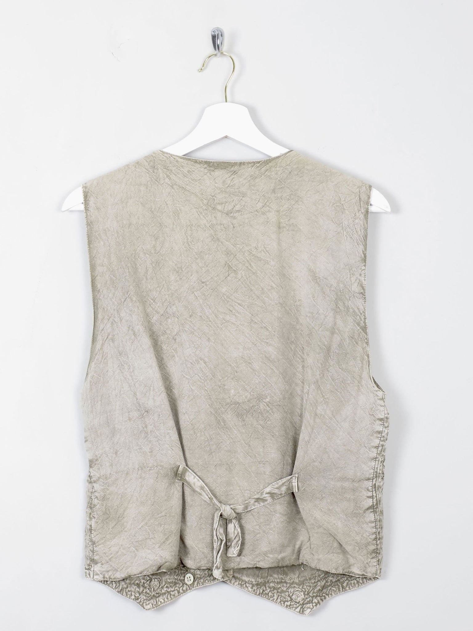 Women's Vintage Green Waistcoat S/M - The Harlequin