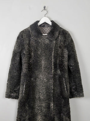 Women's Vintage Grey 1950s Astrachan Coat M - The Harlequin
