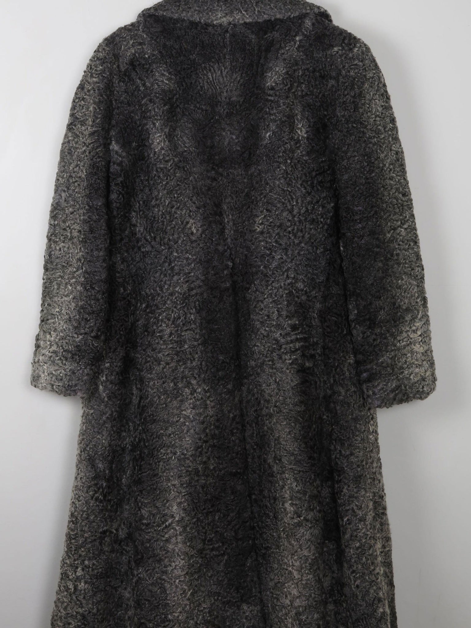 Women's Vintage Grey 1950s Astrachan Coat M - The Harlequin